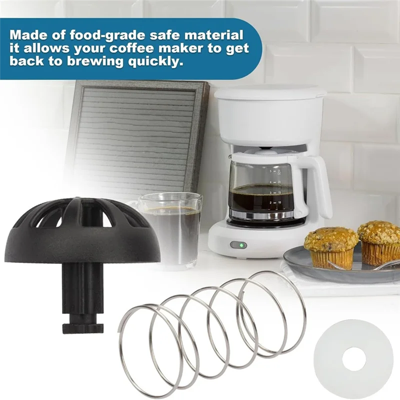 【ELATED】Para Hamilton Beach Cafeteiras Peças de reposição Kit de válvula de parada de cesta de fermentação 112435-000-000 185774-000-000 Cafeteira
