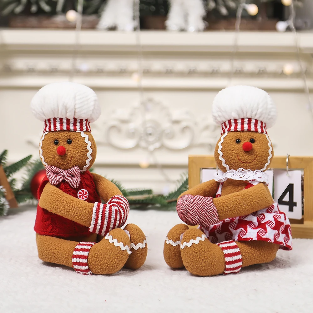 Homem de gengibre árvore de natal topper garrafa de vinho capa hugger criativo árvore de natal hugger multi-função para festa de férias em casa