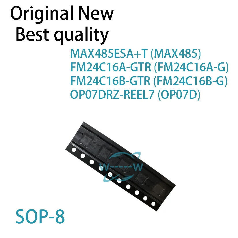 (5 PCS)NEW MAX485ESA+T MAX485 FM24C16A-GTR FM24C16A-G FM24C16B-GTR FM24C16B-G OP07DRZ-REEL7 OP07D SOP-8 IC CHIP