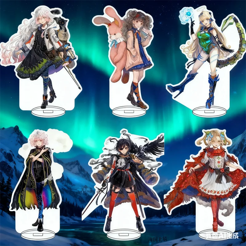 

Game Hyke: Northern Light (s) peripheral Acrylic Stand White Hair Witch Traveler Riko Exquisite Anime Desk Decor Gifts 15cm
