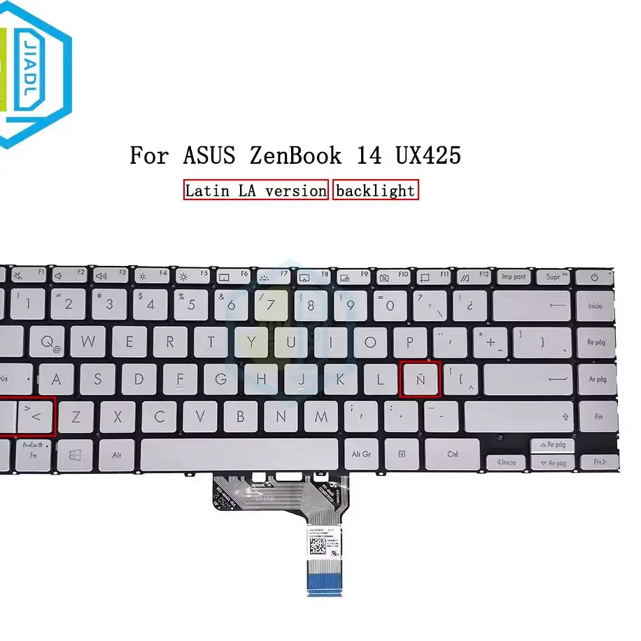 Latin Spanish Backlit Keyboard For ASUS ZenBook 14 UX425 UM425 UX425EA UX425IA Spain Notebook Replacement Keyboards SG-B0920-2EA