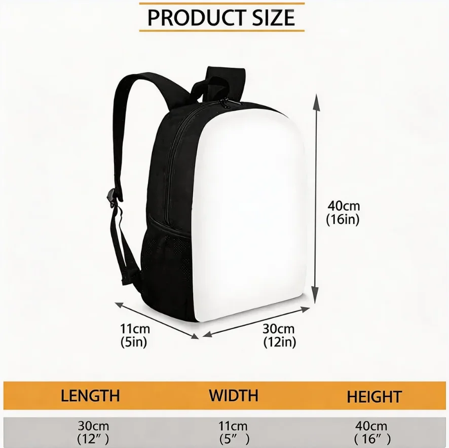 Sprunki Incredibox Rhythm Game Print Backpack, Large Capacity Kids School Bag for Boys Girls Students Fans Gift