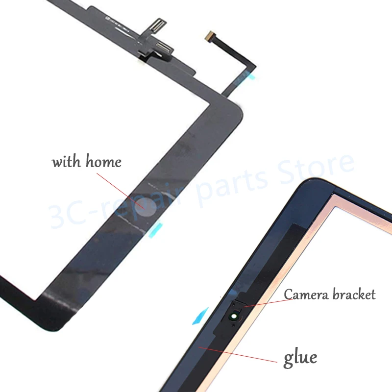 New LCD Outer Touch Screen For iPad Air 1 ipad5  A1474 A1475 A1476 Touch Glass Screen Digitizer Conector Touch Panel Replacement