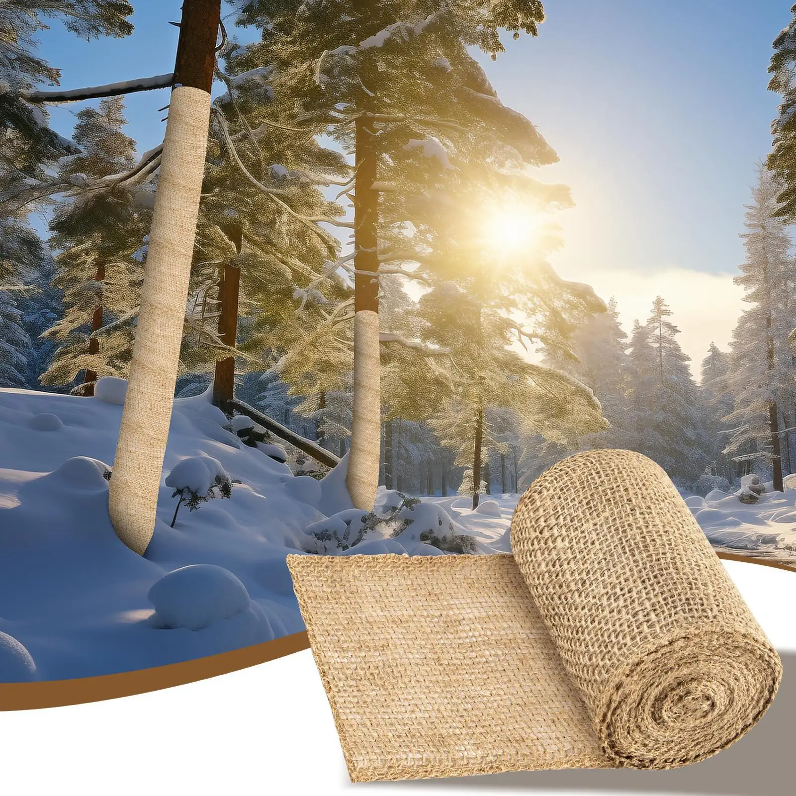 Tree Trunk Wrap Breathable Cloth Bandage Autumn Tree Fabric Bark Protector For Shrubs Plants Garden Yard Pathway Backyard Farm