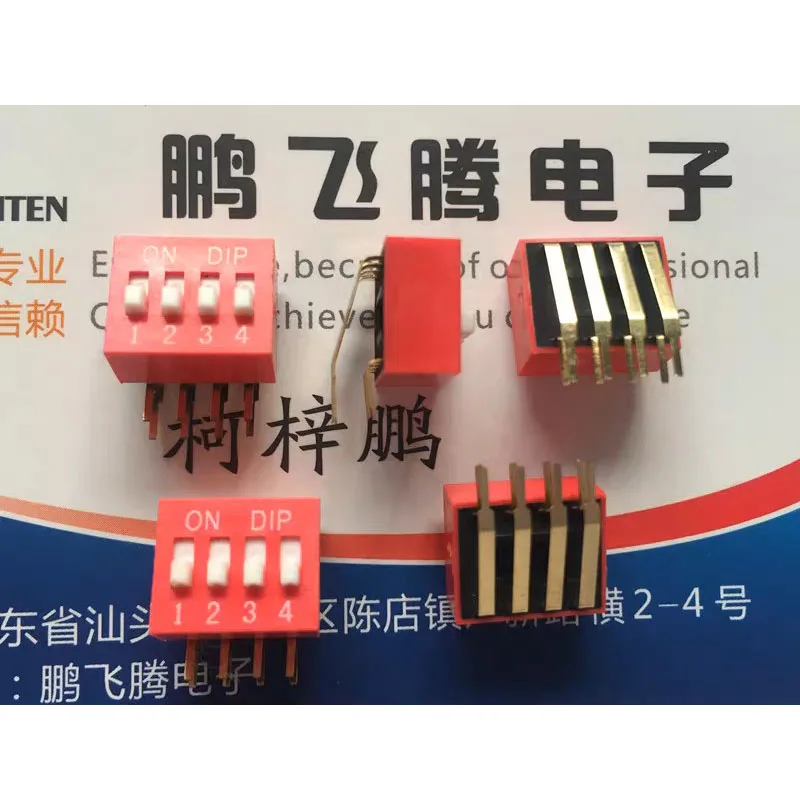 

5pcs/lots High Quality Original Toggle 4 Position Side Toggle 90 Degree 2.54mm 4P Program Code Switch DA-04