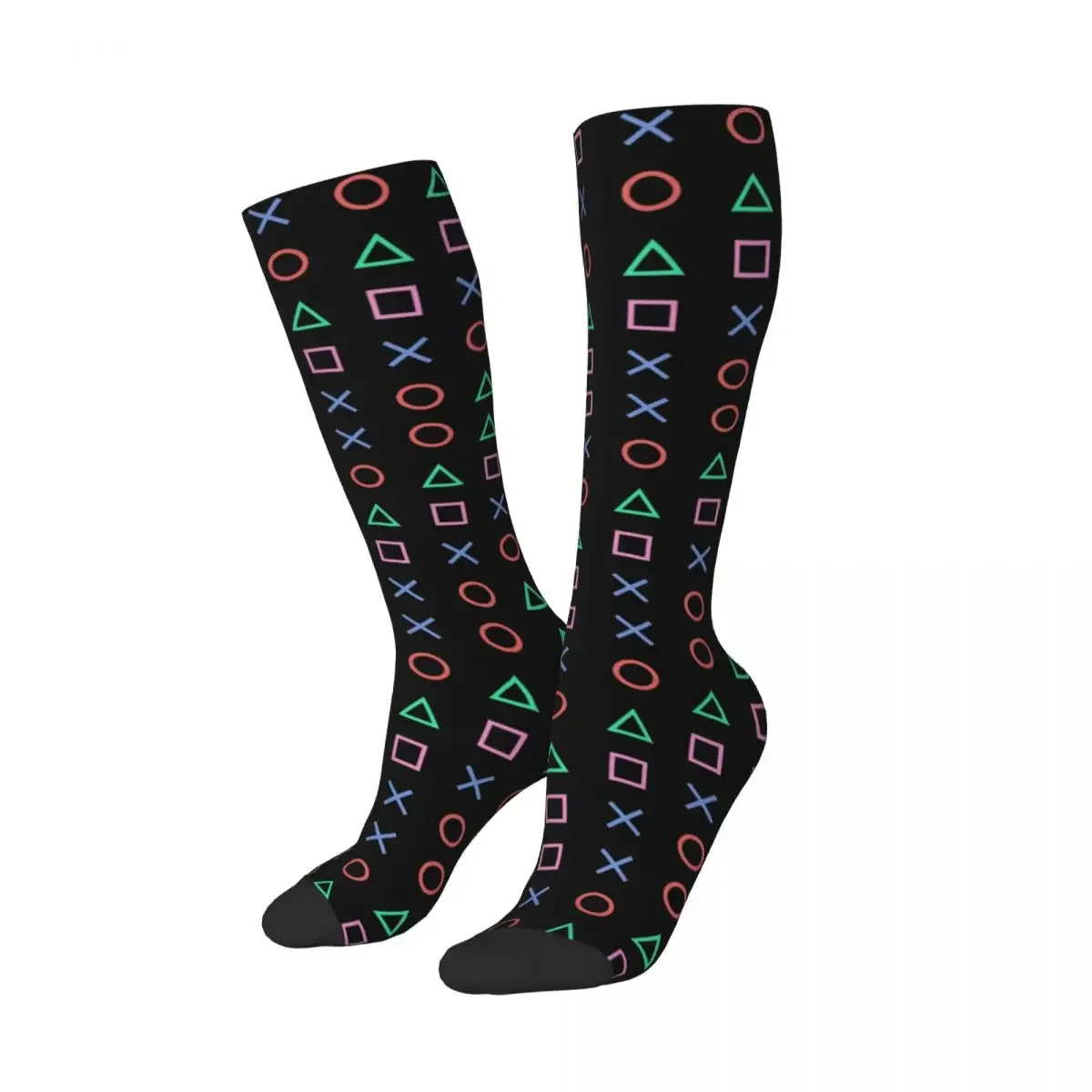 Controller Buttons Icon Socks Harajuku High Quality Stockings All Season Long Socks Accessories for Unisex Gifts