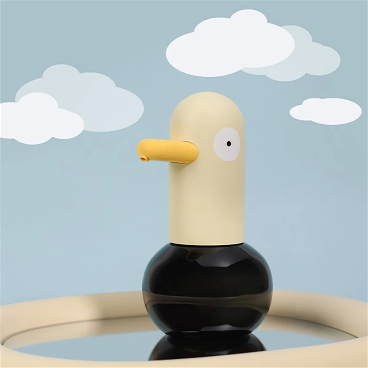 ABQR Automatic Induction Foam Soap Dispenser Contactless Duck Shape Soap Dispenser 400ml,High-Precision Sensor Soap Dispenser