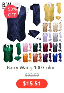 Barry.Wang Neuheit Seide Männer Krawatte Taschentuch Manschettenknöpfe Set Jacquard Tier Dinosaurier Fledermaus Gravat Krawatte Für Männliche Hochzeit Business – Detail 32