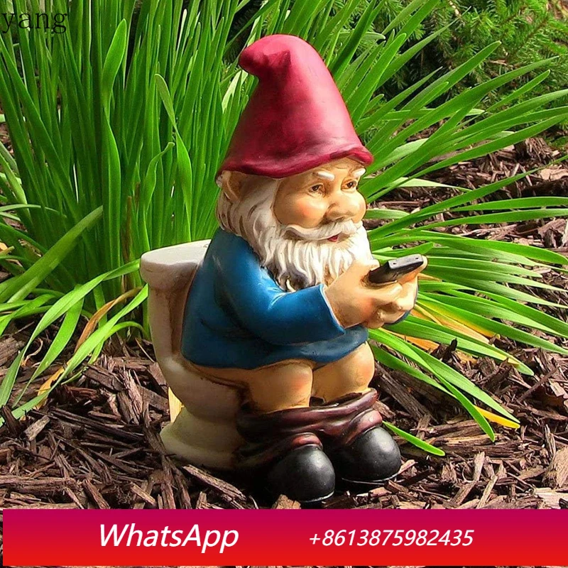 CX Gnome Ornament Independent Station Resin Craft Cartoon Character Knickknack Squat