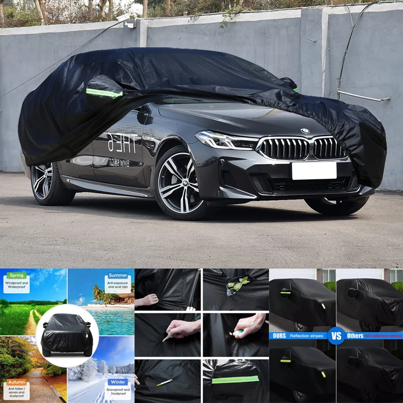 

For BMW 6 Series GT All-Weather Car Covers 6-in-1 Waterproof Dustproof UV Proof Snowproof Scratch Resistant Protection