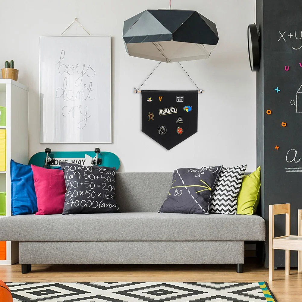 

4Pcs Pin Display Banner Organizer Simple Meticulous Production Easy Hang Anywhere Dining Room Office Party Decoration