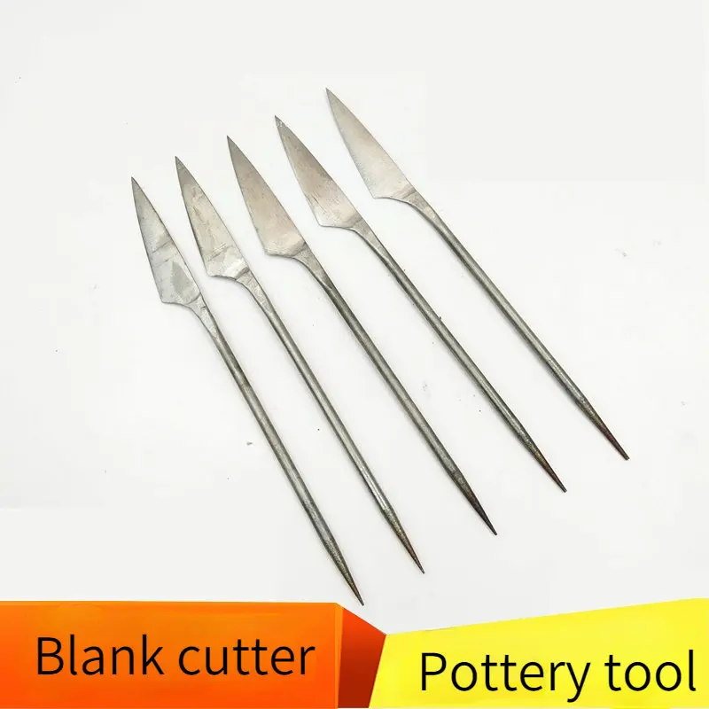 Pottery Traditional Iron Clay Carving Knife Clay Plate Carving Knife Stainless Steel Clay Carving Knife Manual Ceramic Tool