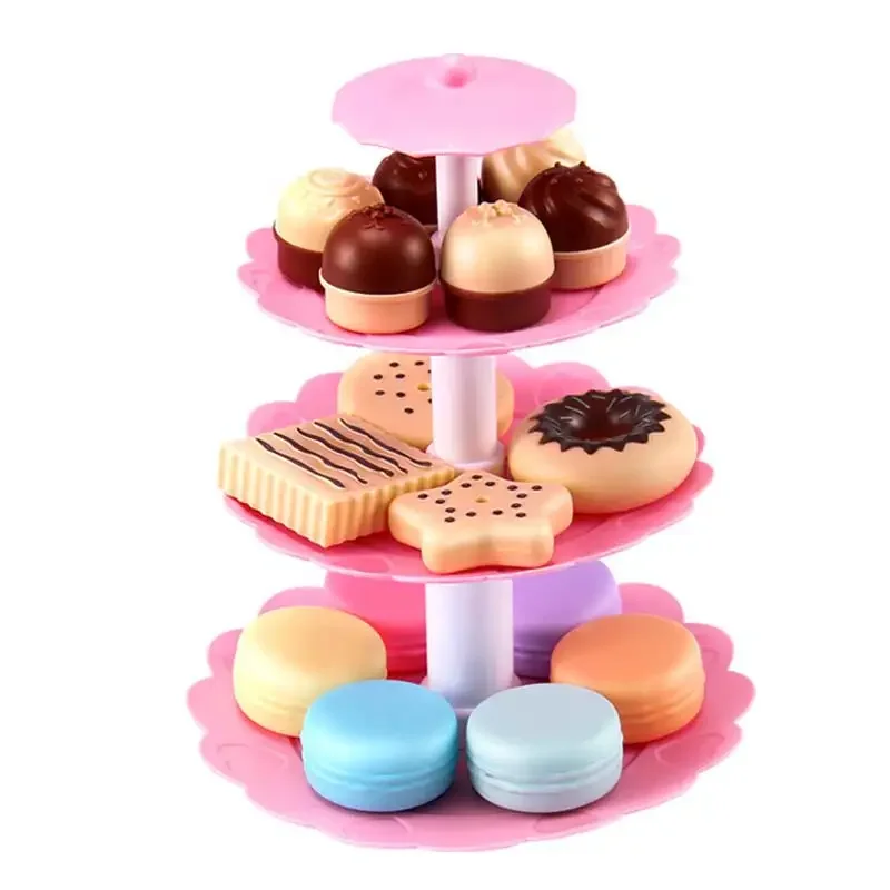 Kids Mini Kitchen Toys Birthday Egg Tower Simog Food Cooker Pot Cooking Girl Boy Parent Child Interactive Gift
