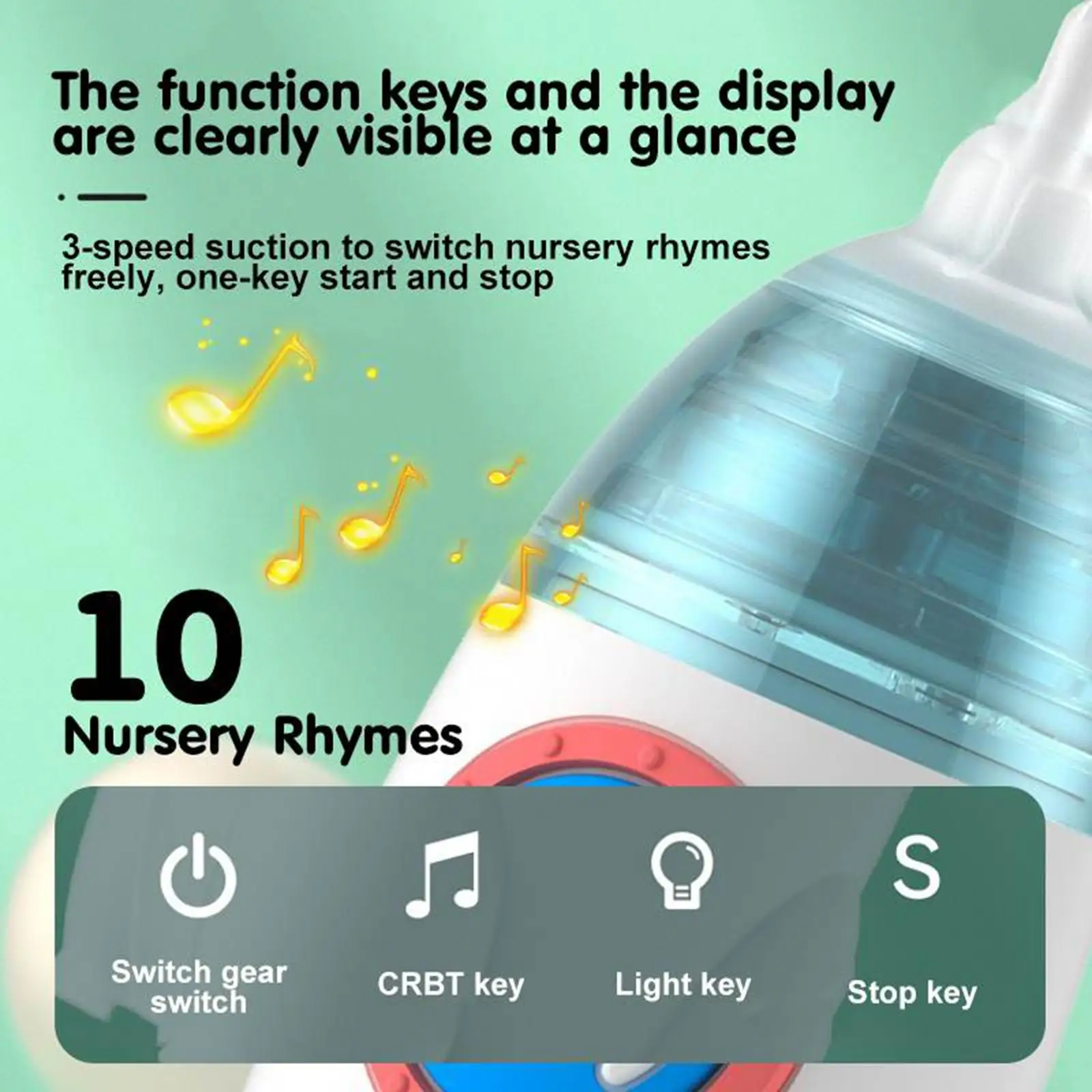 

Baby Nasal Electric 3 Adjustable Suction Levels for Infants Kids