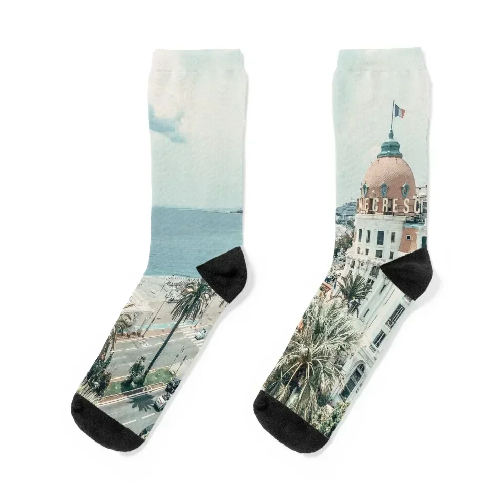 

Promenade des Anglais, Nice, France Socks set aesthetic japanese fashion heated Mens Socks Women's