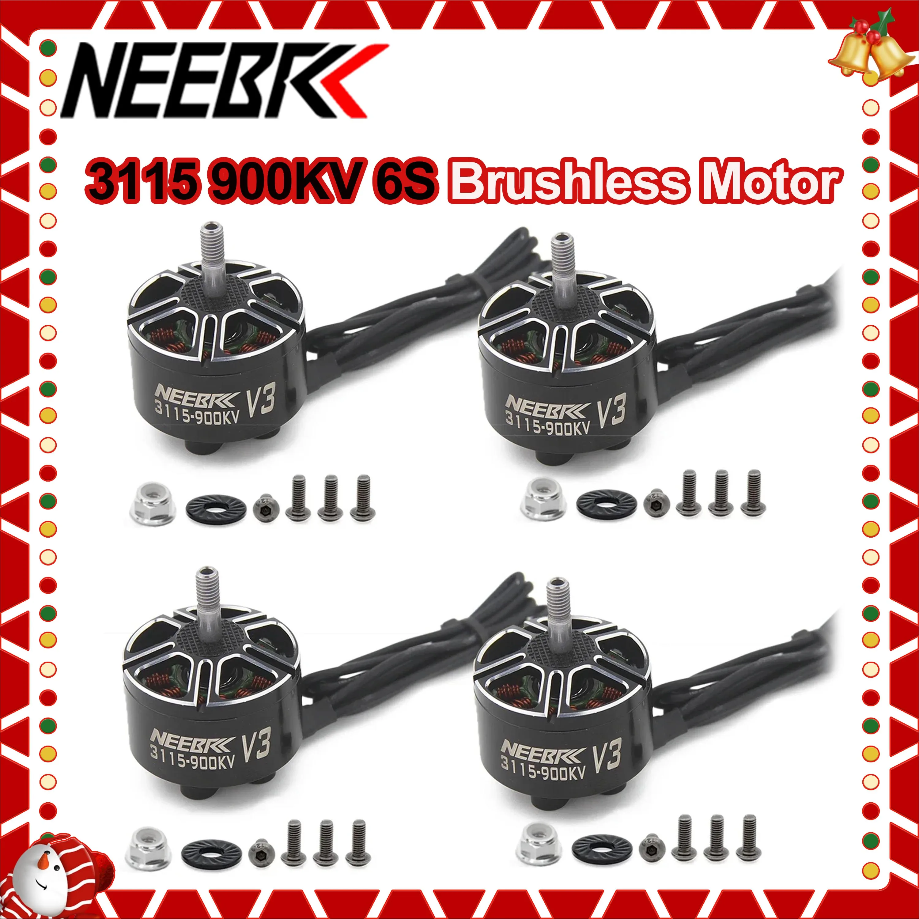 

1/2/4PCS 3115 900KV 3-6S Brushless Motor for RC Quadcopter Multirotor X-Class FPV Mark4 APEX 9inch 10inch XL10 Drone DIY Parts
