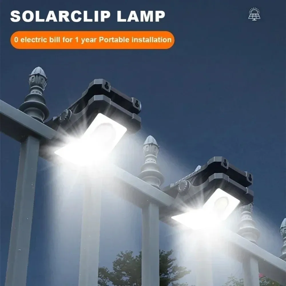 في الهواء الطلق مشبك للطاقة الشمسية ضوء مقاوم للماء محس حركة LED أضواء الحديقة الشمسية الإضاءة الليلية عالية الطاقة التخييم مصباح الجدار الديكور #2