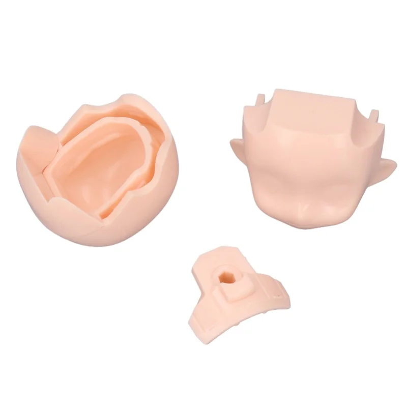 Blank Doll Head For 1/12 Ball Jointed Doll DIY Makeup Exquisite Removable Plastic Cement Doll Head