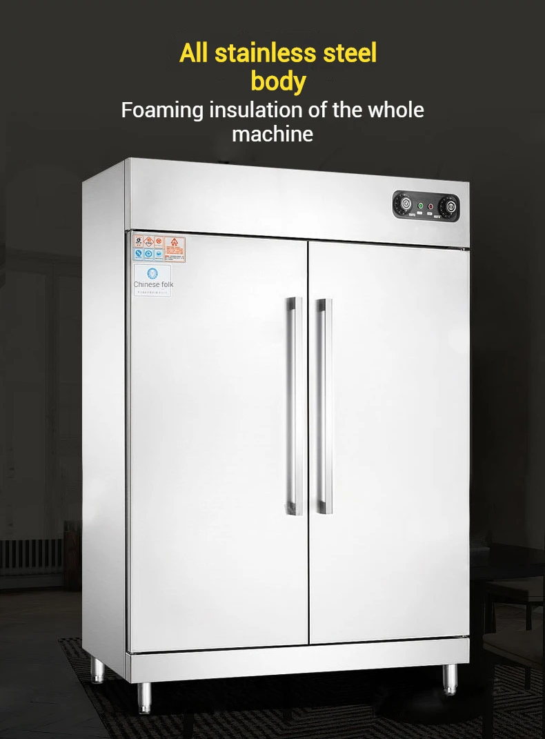 

Electric Stainless Steel Far Infrared Tableware Disinfection Cabinet Commercial Freestanding Hotel 1800W/900W 220V