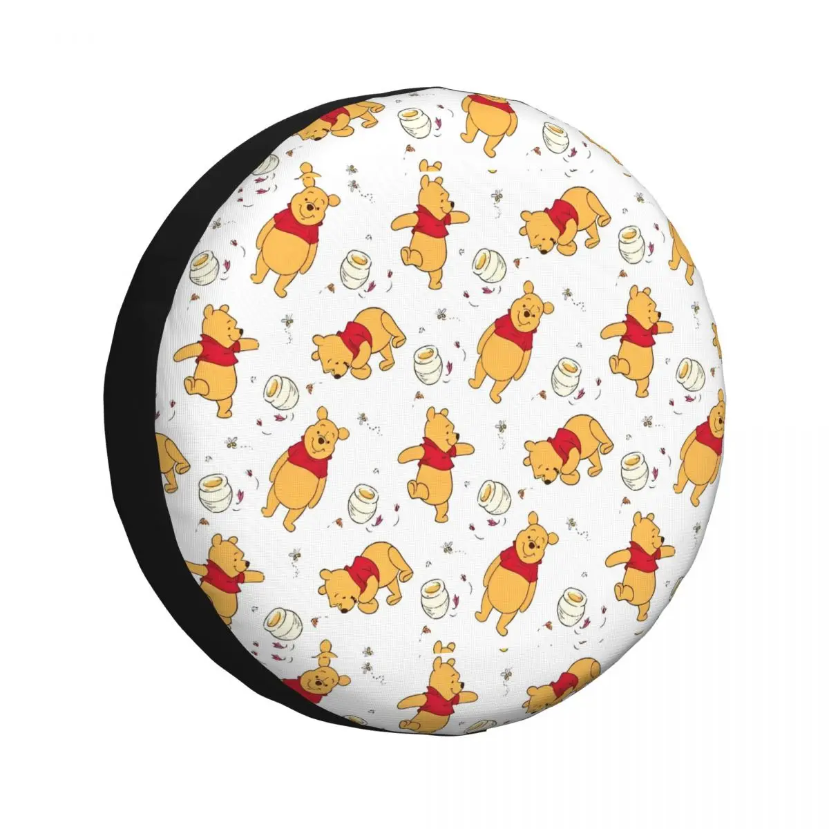 

Car Winnie The Pooh Spare Tire Cover Tire Wheel Soft Cover Waterproof for Trailer RV SUV