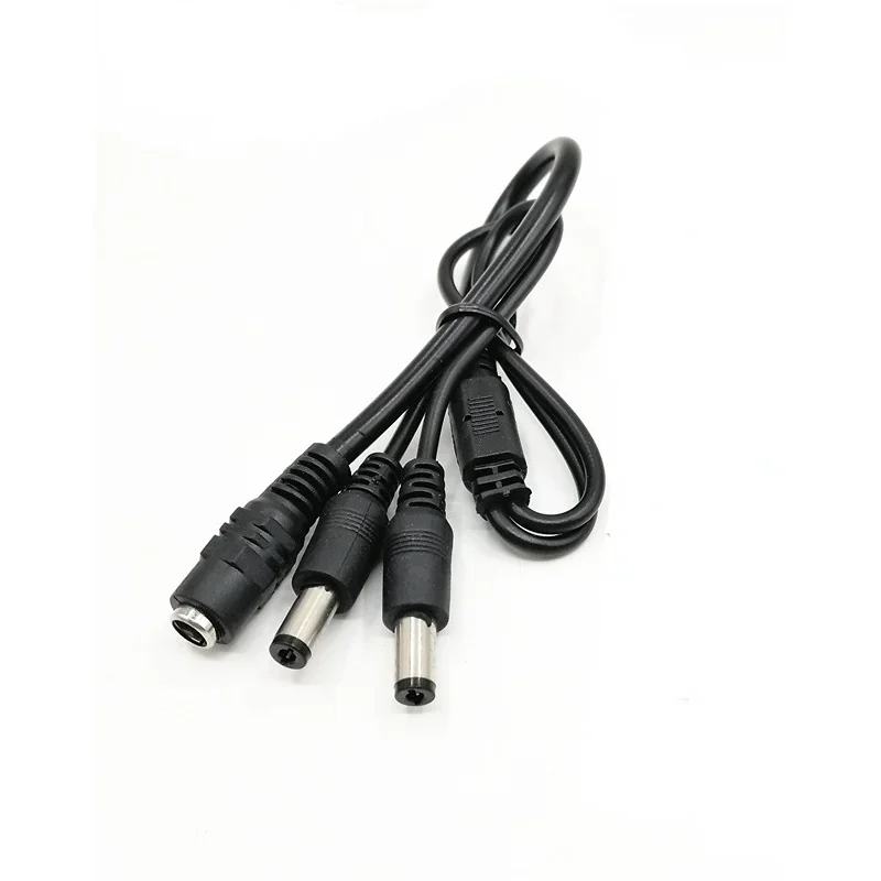 12V DC Power Plug  5.5x2.1mm DC Power Cable 1 Female to 2,3,4,5,6,8 Male Plug Splitter Adapter for Security CCTV Camera