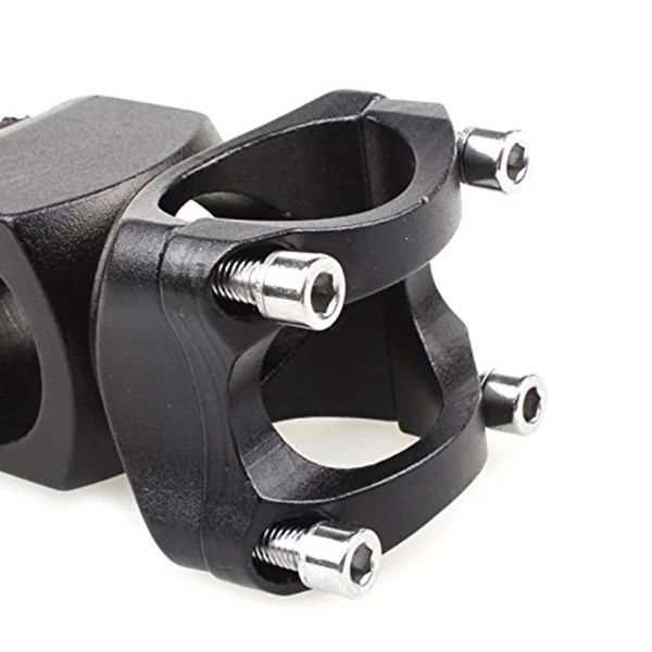 

Short Handle Stem Aluminum Alloy for Bicycle - Robust Sturdy Bike Accessory Compatible with Mountain Road Fixed Gear Bikes Shiny