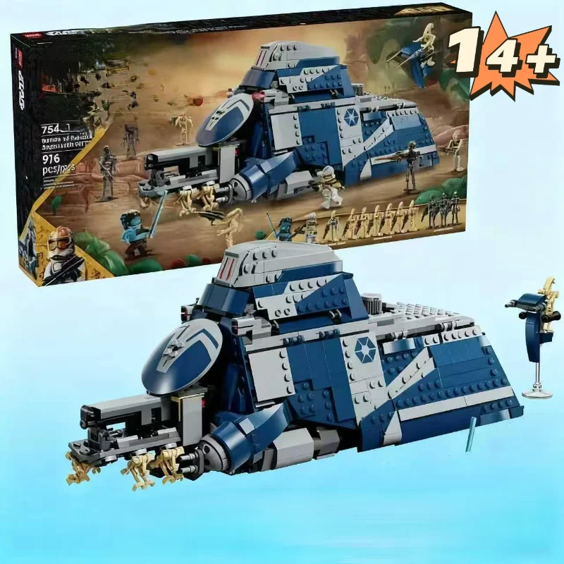 Blocs de construction de vaisseau spatial militaire, 976 pièces, Modification MTT 75435, modèle de briques, jouet pour enfants, cadeau d'anniversaire et de noël, nouvelle collection