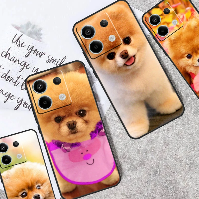 Pomeranian Dogs Dog Colorful Case For Xiaomi Redmi Note 12 11 9 10 13 Pro Plus 12S 11S 10S 9S Redmi 13C 9C 10C 12C Cover