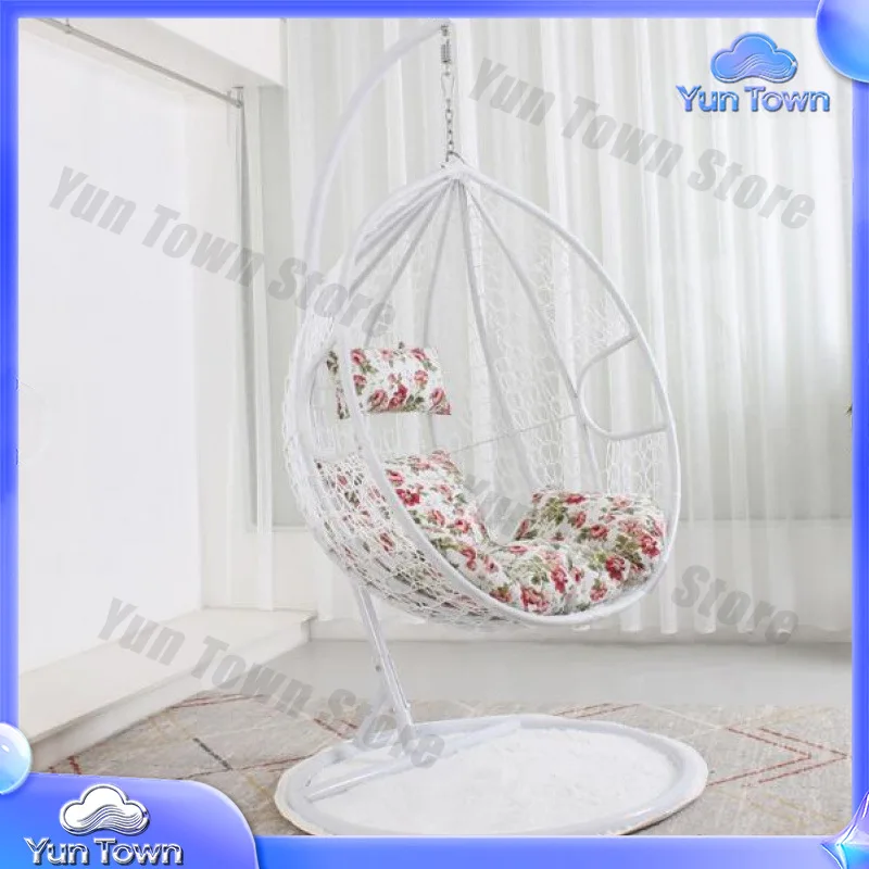 Rattan Outdoor Hanging Chair for Adults Balcony Hammock Swing Durable Modern Rocking Chair Living Room Lazy Chair