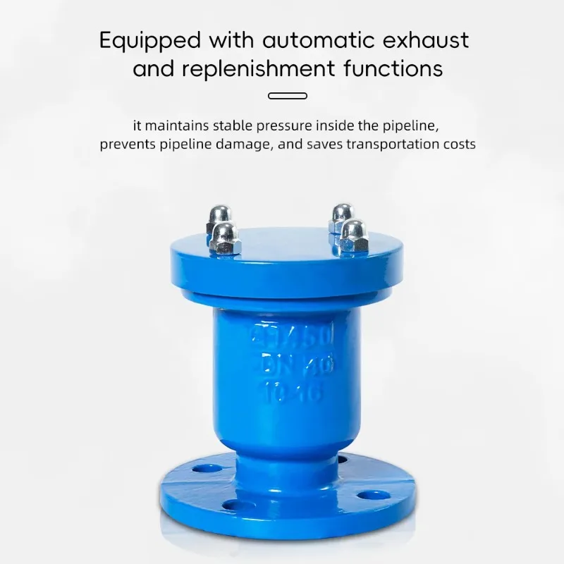 

Быстрый выпускной клапан Впускной клапан водопровода P41X Устойчивый к высоким температурам фланцевый чугунный выпускной клапан