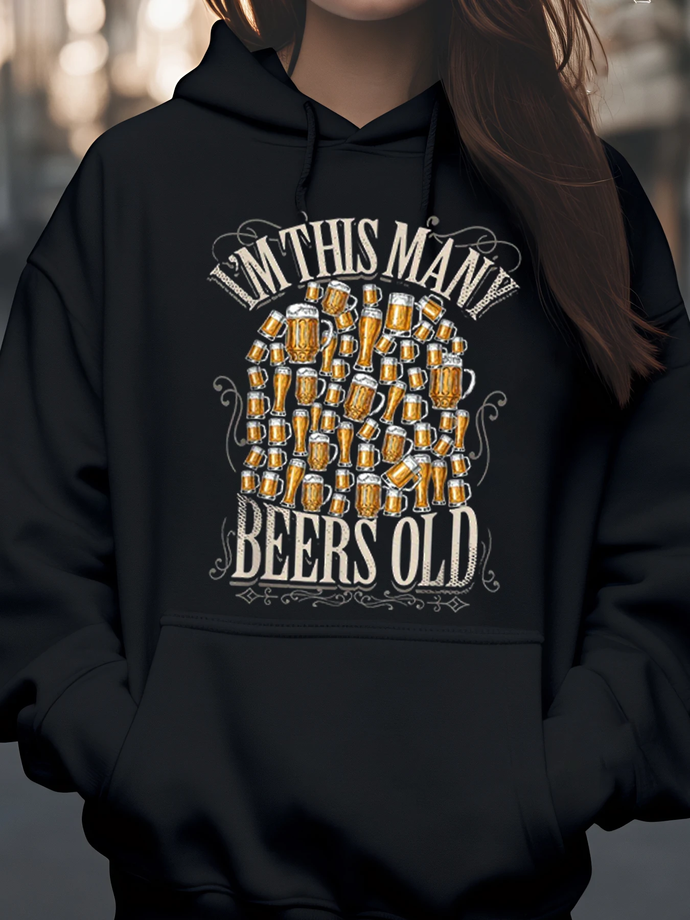 

Толстовка с капюшоном для празднования дня рождения с рисунком пивной кружки, повседневная одежда для мужчин и женщин