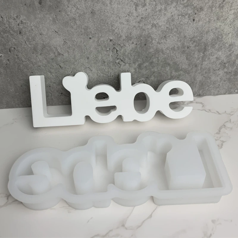 Liebe Letters Aromatherapie Wax Hanger Siliconen Mallen Diy Love Casting Mal Gips Siliconen Mal Voor Auto Decoratie