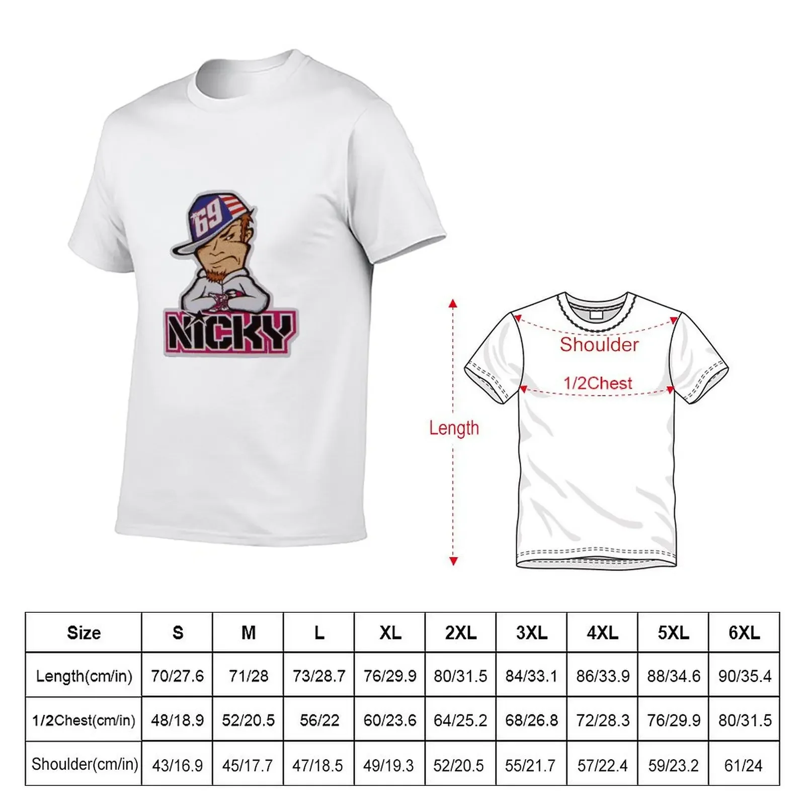 Nicky Hayden logo T-Shirt plain designer shirts customizeds clothes for men