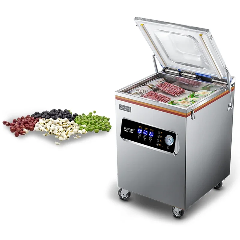 

OX-390 vacuum sealer chicken commercial food meat seafood grains vacuum packing machine