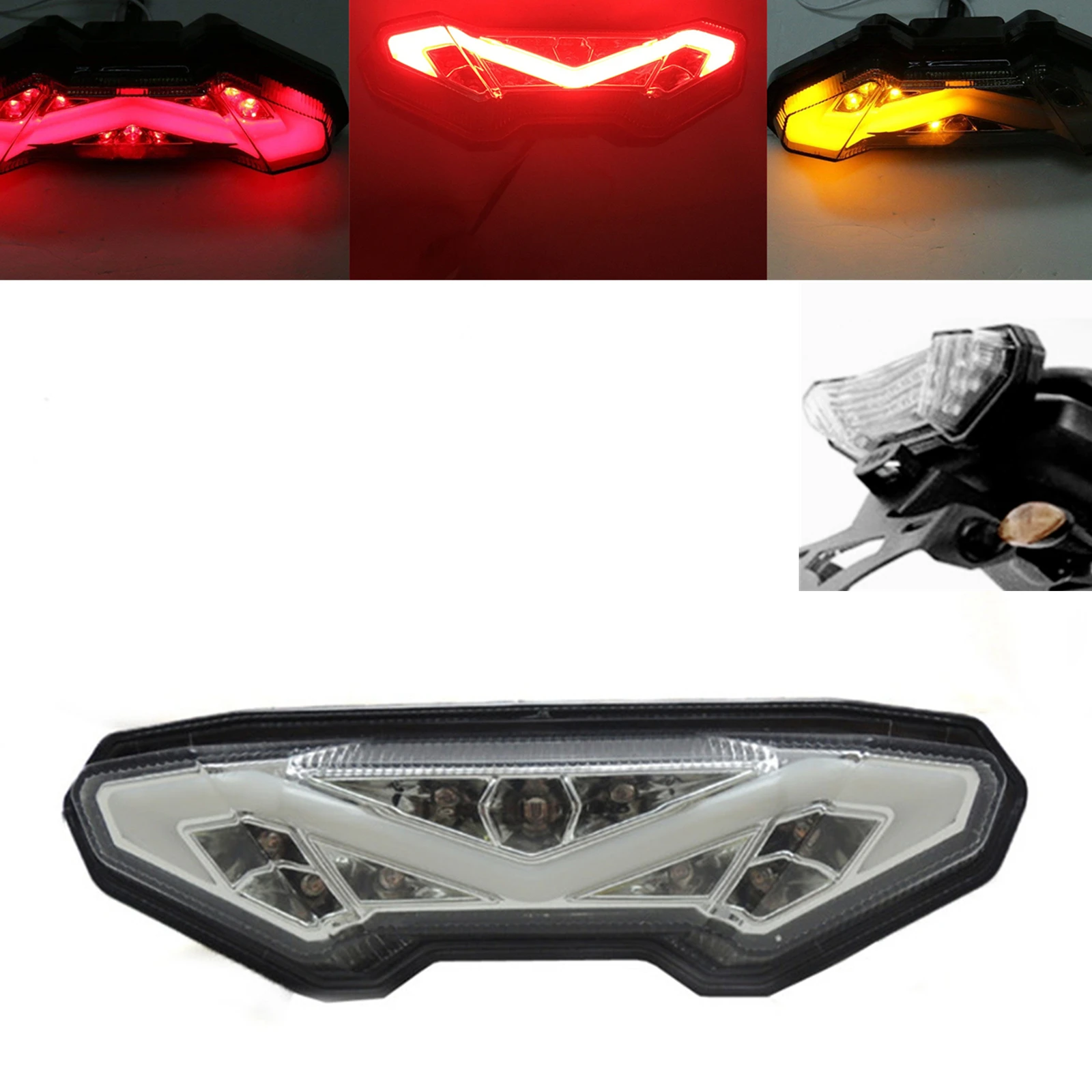 

For YAMAHA MT-09 Tracer FZ-09 FJ-09 MT-10 FZ-10 700 TOUR 2020 Motorcycle Integrated LED Rear Brake Turn Signal Tail Lamp