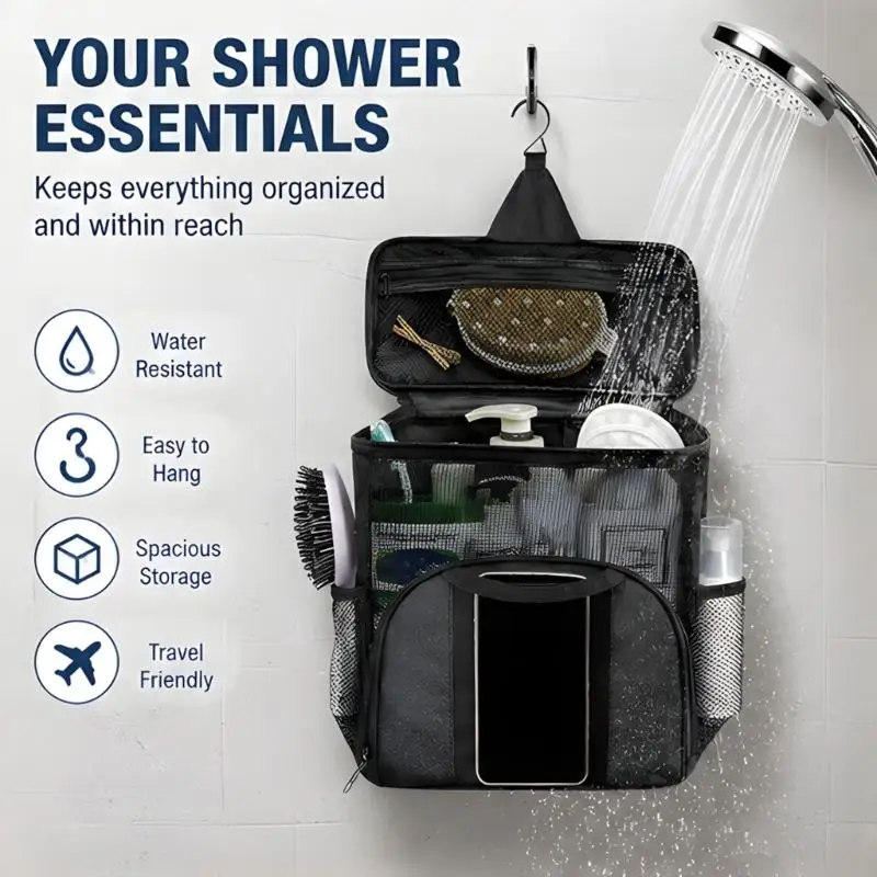 Simple Journey Ready Hygiene Bag With Secure Fastening And Customizable Loop For Liquids JOMD