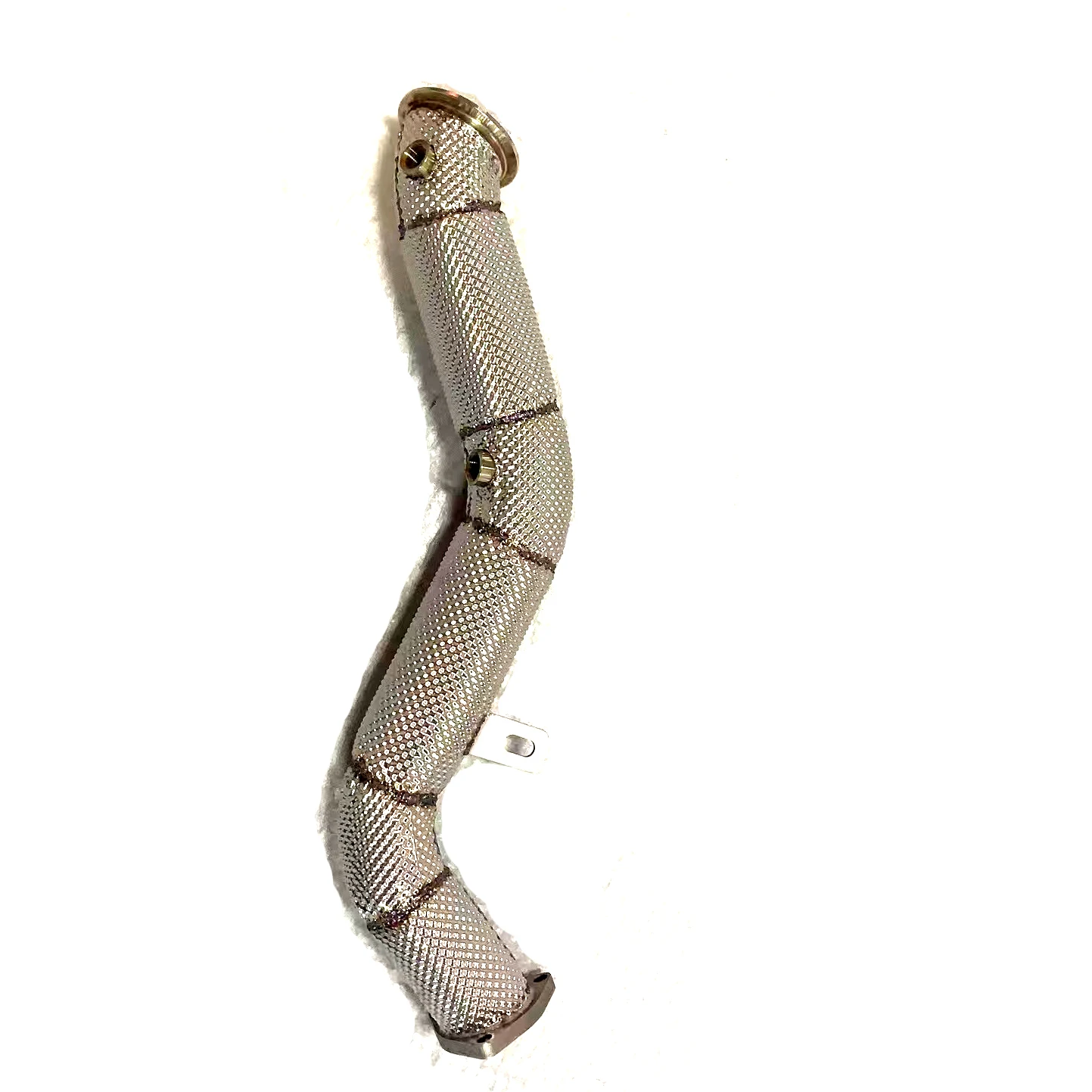 304 Stainless Steel Exhaust Downpipe With Heat Shield For Audi A4 B9 1.4T 1.4L Turbo 2016-2019 Performance Exhaust Upgrade