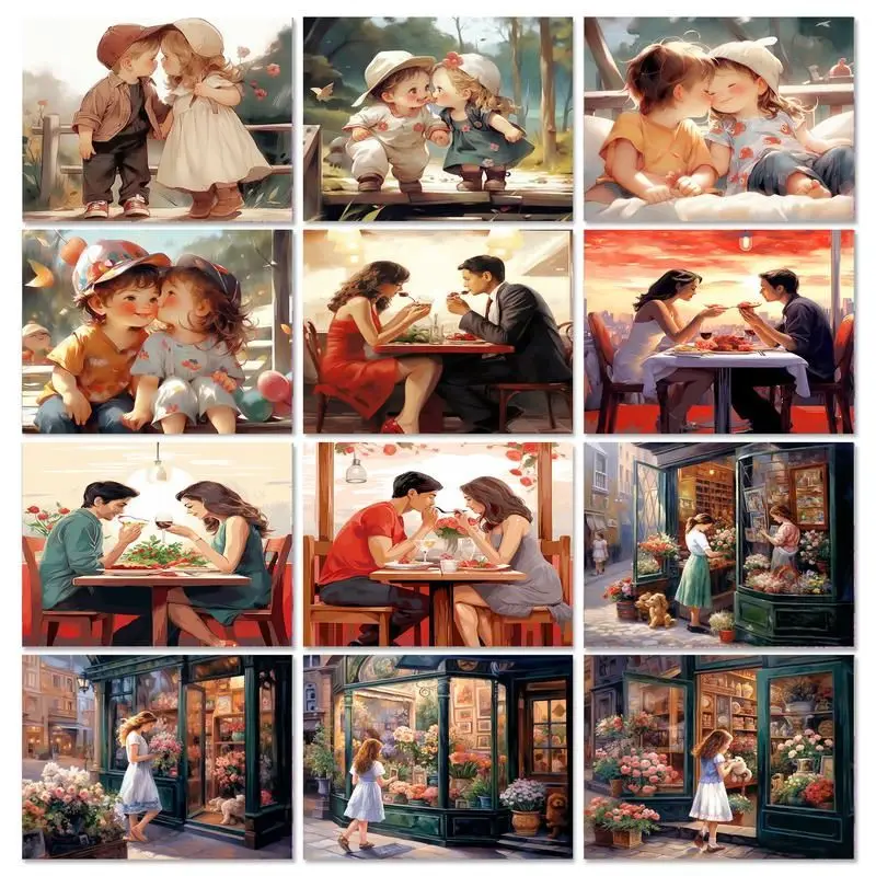 

Современная картина GATYZTORY с рамкой, картина по номерам, рисунок на холсте, Раскрашивание по номерам, подарок, домашний декор