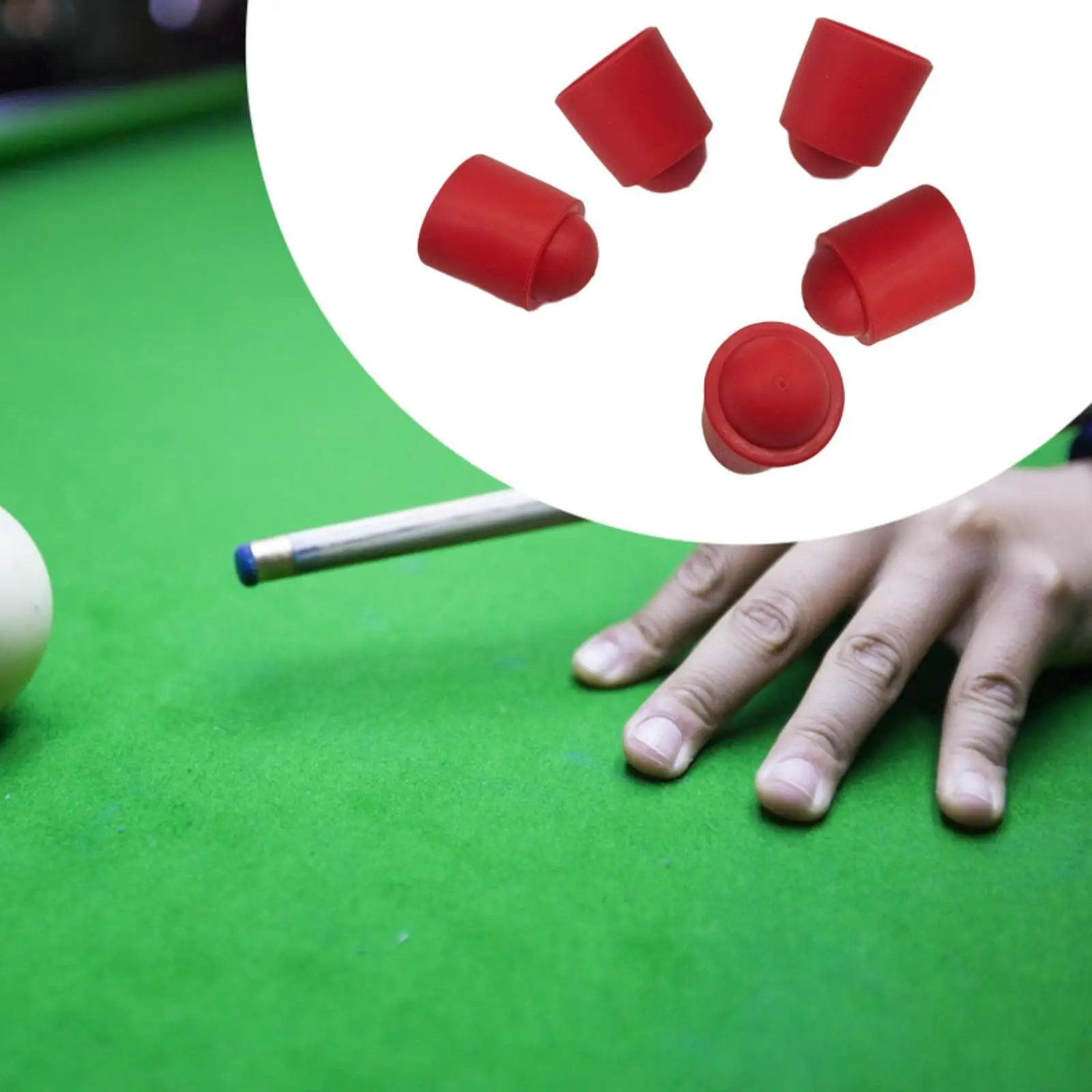 

Billiard Cue Tip Protector Durable PE Head Cover Replacement Cap for Billiards Accessories Indoor Outdoor Sports