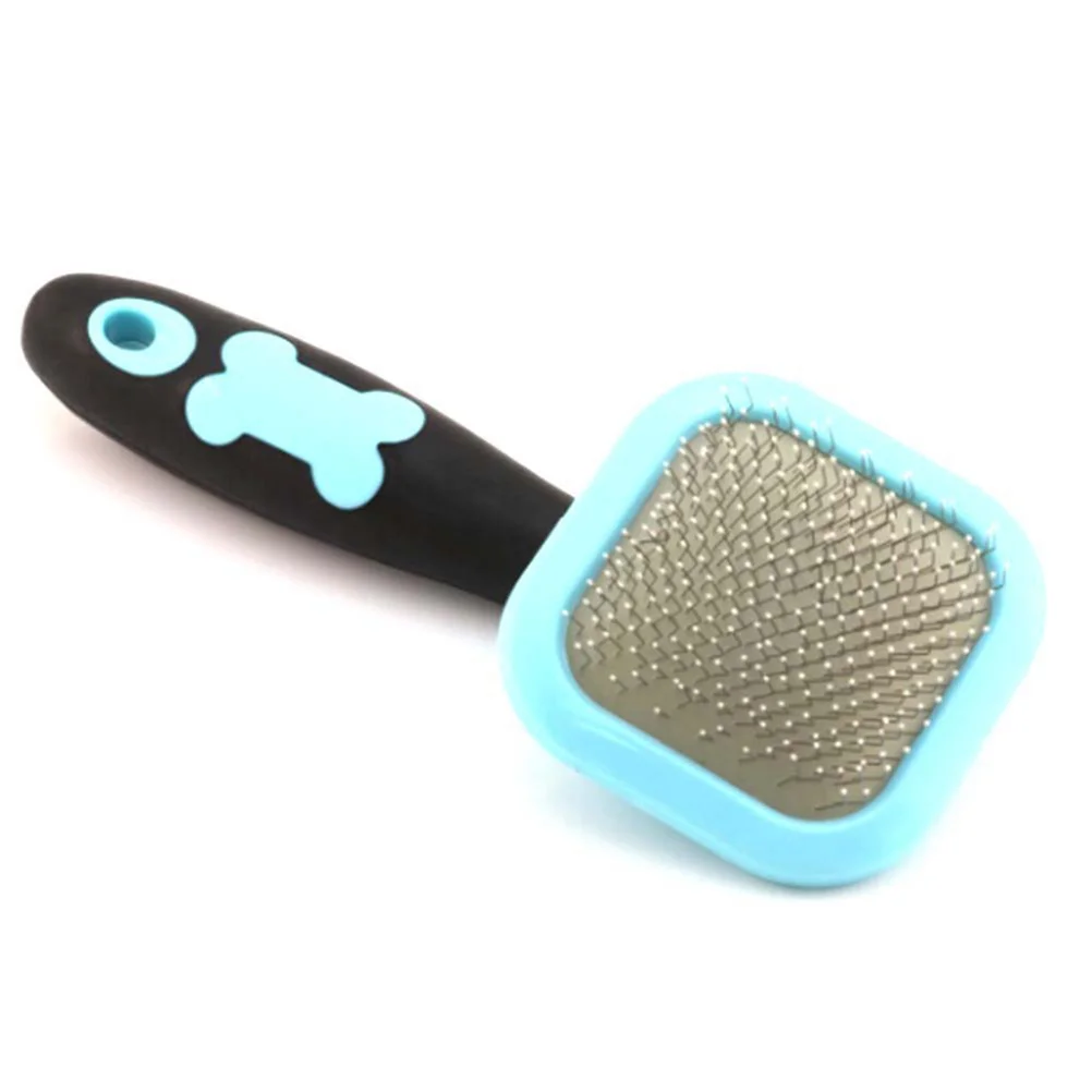 

Dog Comb Detachable Deshedding Brush Abs Material Pet Hair Removal Dog Grooming Comb Tool For Dogs Blue Size S