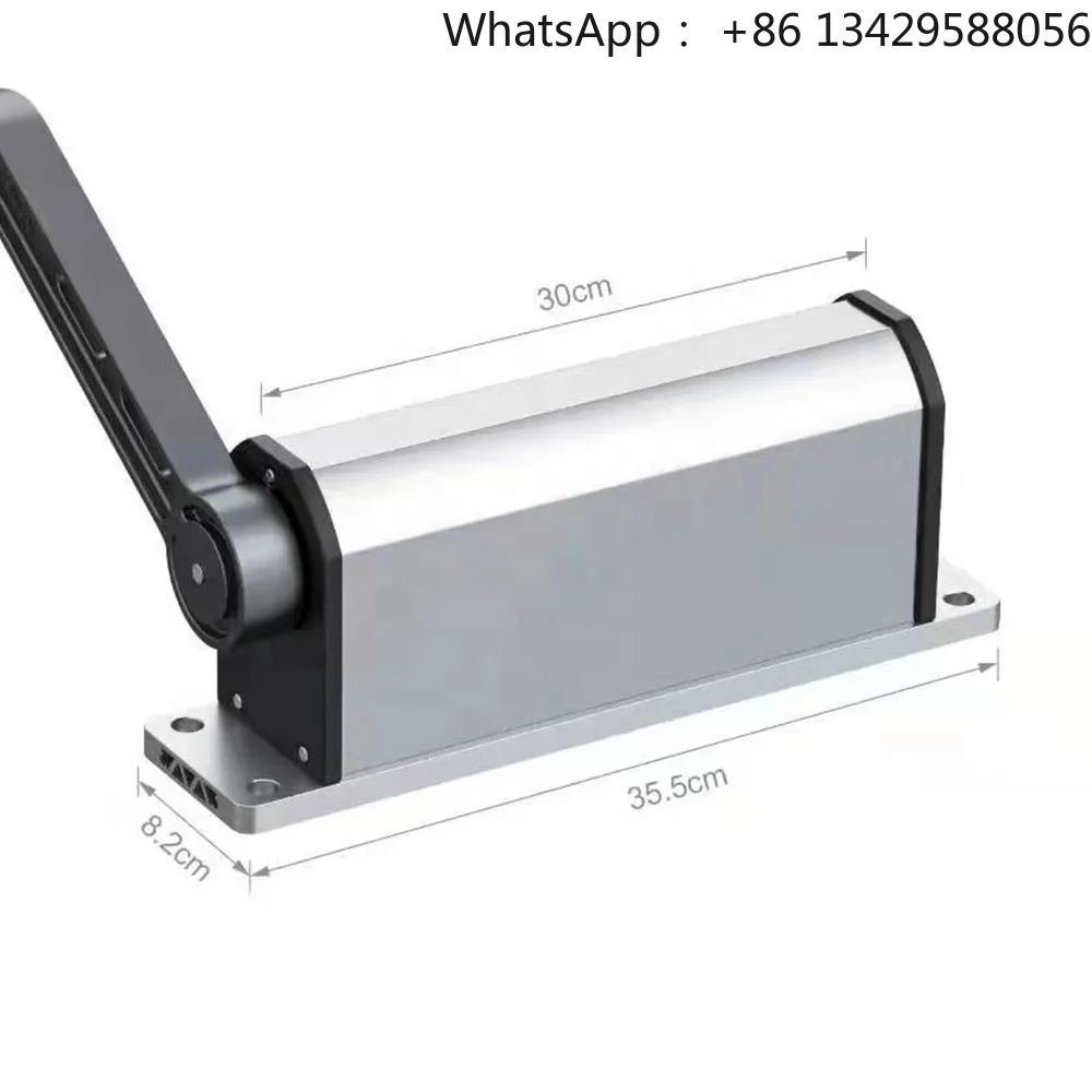 Side Mount Automatic Door Opener 90 Degree Curved Arm Type Flat Motor Electric Door Closer Exterior Community Courtyard Outdoor