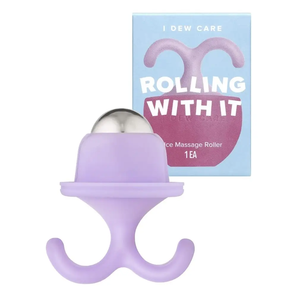 Rodillo de Hielo Portátil y Reutilizable para el Cuidado de la Piel, Refrescante e Higiénico, Ideal para Viajes, Herramienta de Masaje
