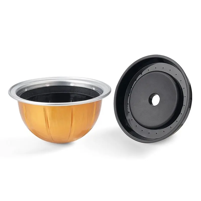 [NEWA08R】 Reusable Coffee Capsule Shell Double Espresso For Nespresso Vertuo Next Reusable Filter Coffee Pod