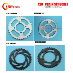 Motorcycle 428 37 Tooth 37T 48/52/58/76MM Rear Chain Sprocket 428-37T For ATV Quad Pit Dirt Bike Buggy Go Kart Accessories