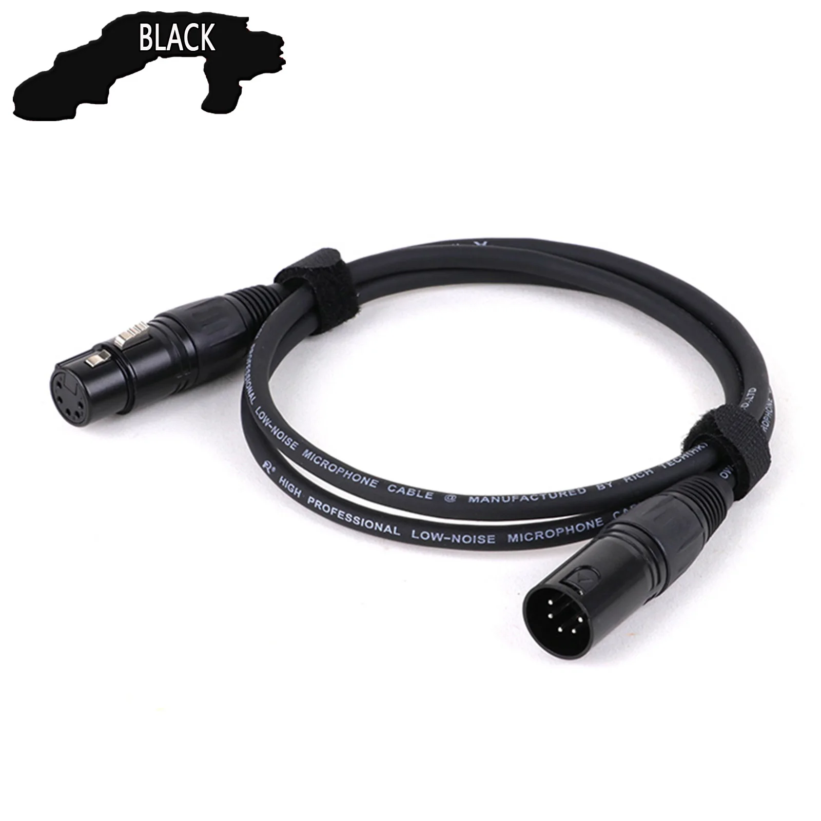 5Pin naar 5Pin XLR M/M M/F F/F Snoer Balans MIC Adapter Audio Uitbreiding Afgeschermde Kabel voor Amp Podiumverlichting Spotlight Connect
