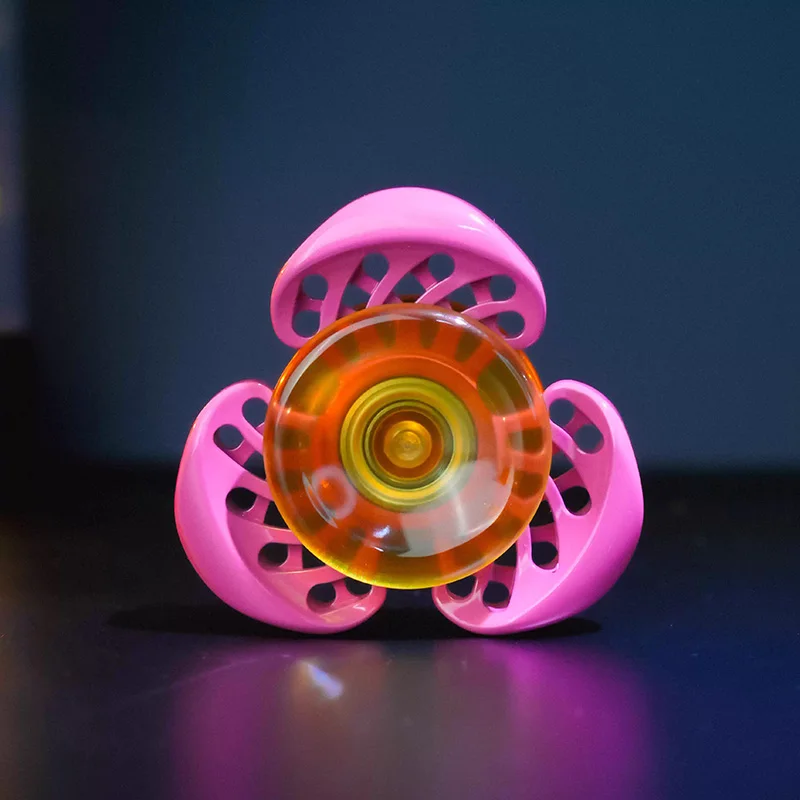 Elegante Turbina EDC Spinner a mano Fidget Toys Acciaio inossidabile Punta delle dita Spinner Giocattoli Giocattolo antistress per adulti ADHD Fidget Spinner