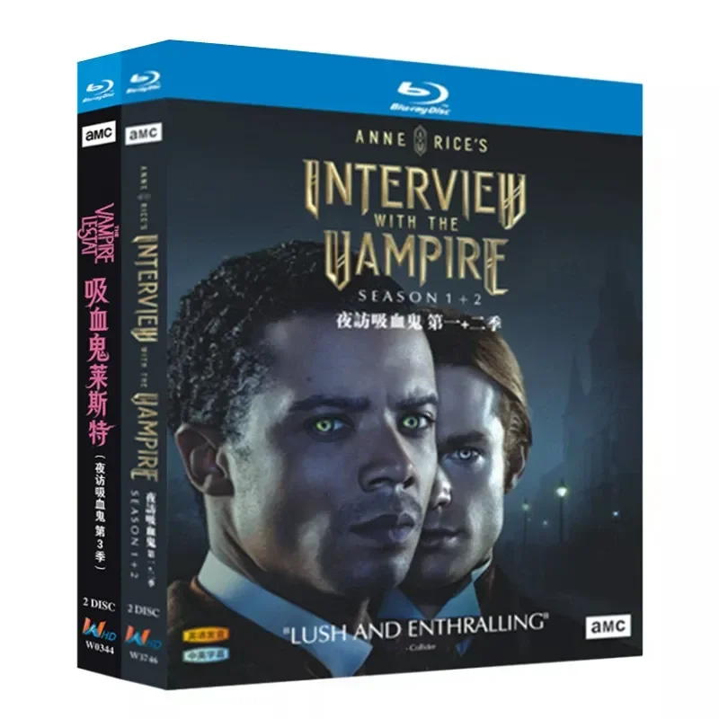 Blu-ray Ultra HD American TV Series Night Interview with Vampires Seasons 1-3 BD Disc CD Box Chinese and English Subtitles