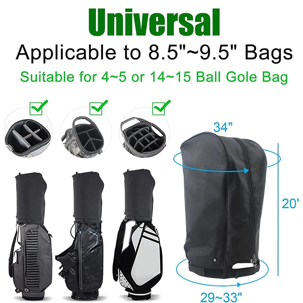 Golf Bag Rain Hood 50*20*32.5cm Oxford Cloth Tear-resistant Waterproof Dust Cover Carry Bag Golf Car Accessories