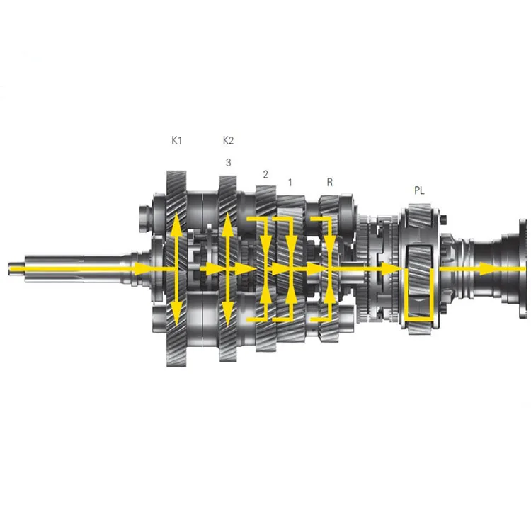 مجموعة علبة تروس الشاحنة ذات 12 سرعة 12JS160TA مجموعة علب التروس ناقل الحركة التلقائي