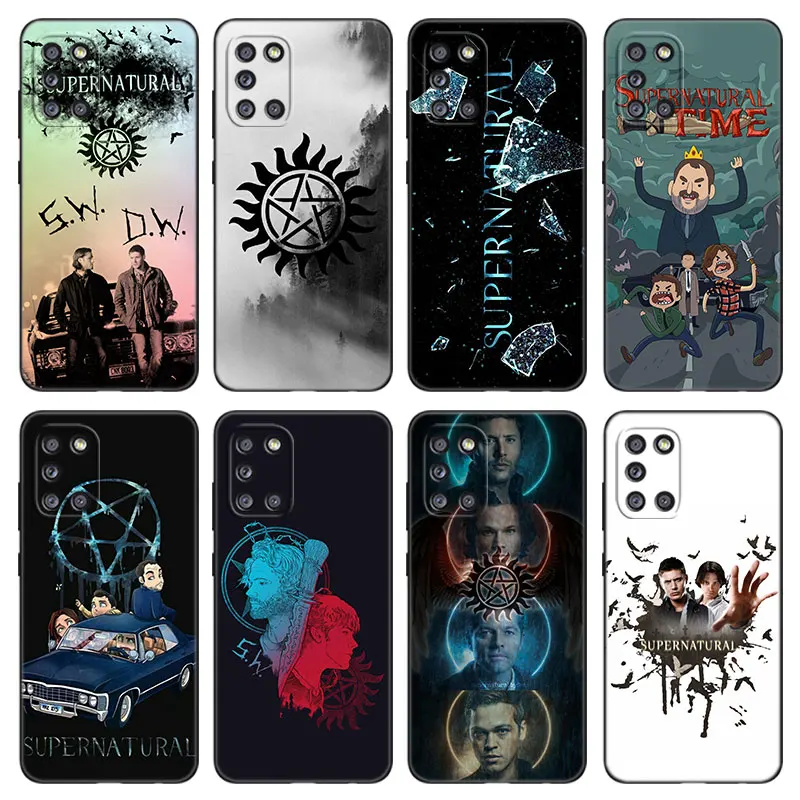 Supernatural SPN Dean Sam Black Phone Case For Samsung Galaxy A01 Core A02 A03 A04 A05 M40 S A04E M04 4G M10 M11 M12 M22 M42